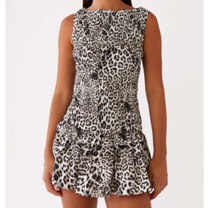 Peppermayo Leopard Print Mini Dress